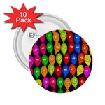 Happy Balloons 2.25  Buttons (10 pack)  Front