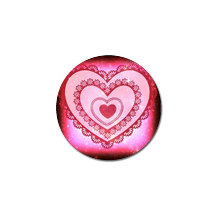 Heart Background Lace Golf Ball Marker