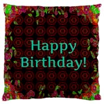 Happy Birthday! Standard Flano Cushion Case (Two Sides) Back