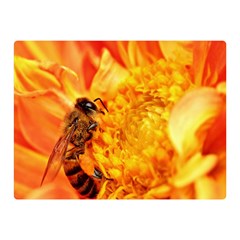 Honey Bee Takes Nectar Double Sided Flano Blanket (mini)  by Nexatart