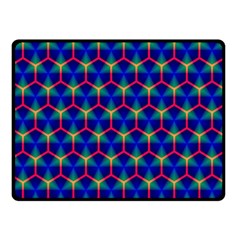 Honeycomb Fractal Art Double Sided Fleece Blanket (small)  by Nexatart