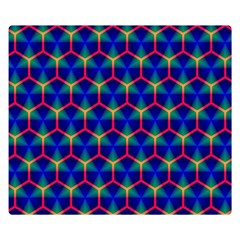 Honeycomb Fractal Art Double Sided Flano Blanket (small) 