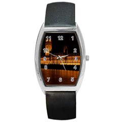 Houses Of Parliament Barrel Style Metal Watch by Nexatart