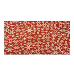 Holiday Snow Snowflakes Red Satin Wrap by Nexatart