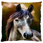 Horse Horse Portrait Animal Large Flano Cushion Case (One Side) Front