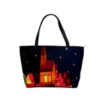 Market Christmas Light Shoulder Handbags Front