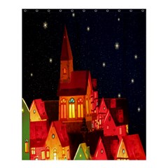 Market Christmas Light Shower Curtain 60  X 72  (medium) 