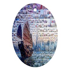 Hong Kong Travel Ornament (oval) by Nexatart