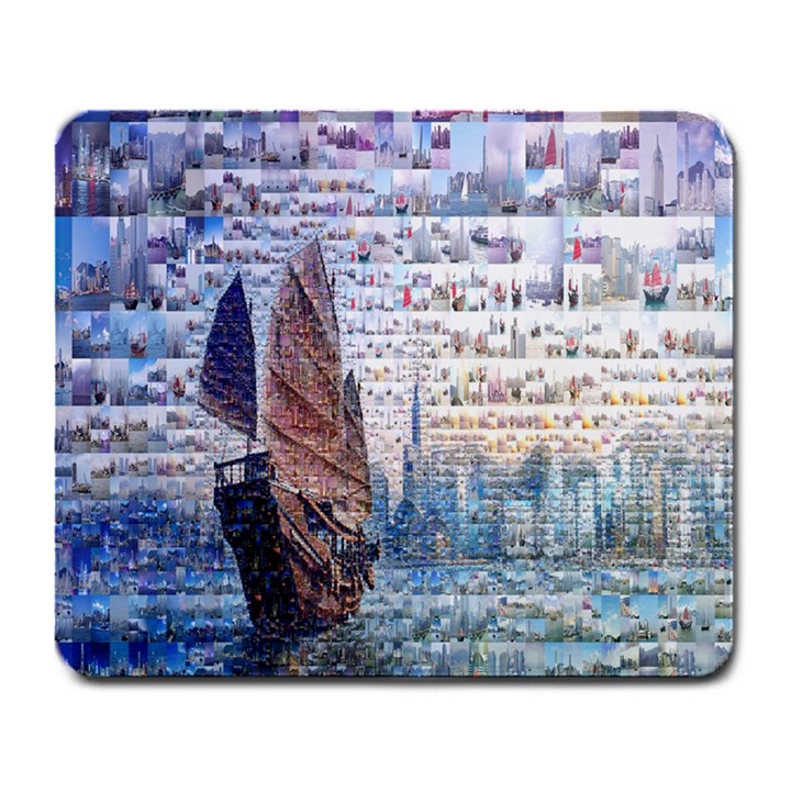 Hong Kong Travel Large Mousepads