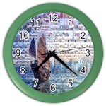 Hong Kong Travel Color Wall Clocks Front