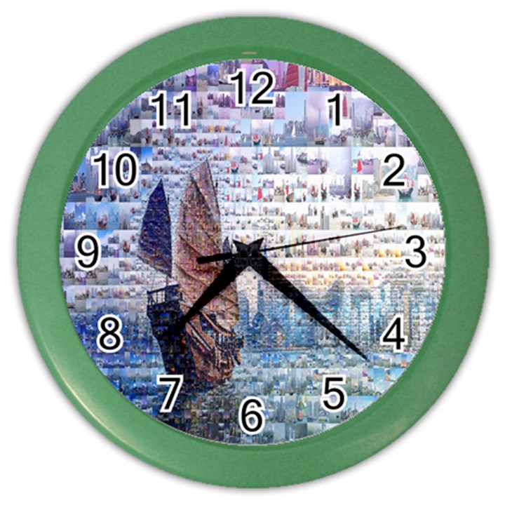 Hong Kong Travel Color Wall Clocks