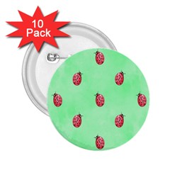 Ladybug Pattern 2 25  Buttons (10 Pack)  by Nexatart