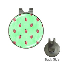 Ladybug Pattern Hat Clips With Golf Markers by Nexatart