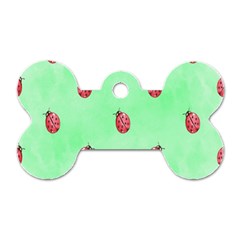 Ladybug Pattern Dog Tag Bone (one Side) by Nexatart