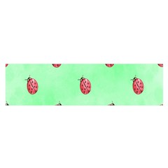 Ladybug Pattern Satin Scarf (oblong)