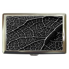 Leaf Pattern  B&w Cigarette Money Cases by Nexatart