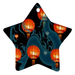Lampion Star Ornament (two Sides) by Nexatart