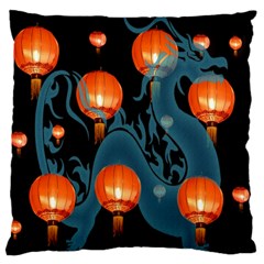 Lampion Large Flano Cushion Case (two Sides) by Nexatart