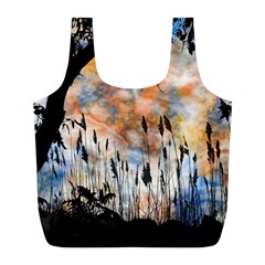 Landscape Sunset Sky Summer Full Print Recycle Bags (l)  by Nexatart