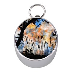 Landscape Sunset Sky Summer Mini Silver Compasses