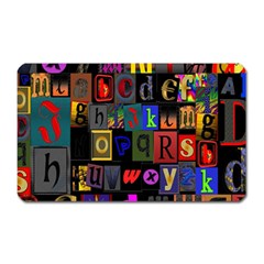 Letters A Abc Alphabet Literacy Magnet (rectangular) by Nexatart