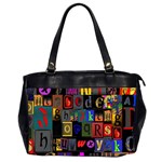 Letters A Abc Alphabet Literacy Office Handbags (2 Sides)  Front