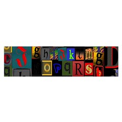 Letters A Abc Alphabet Literacy Satin Scarf (oblong) by Nexatart