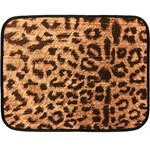 Leopard Print Animal Print Backdrop Fleece Blanket (Mini) 35 x27  Blanket