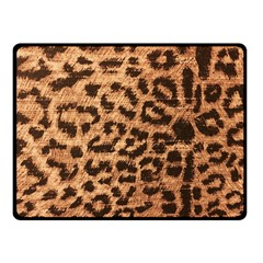 Leopard Print Animal Print Backdrop Fleece Blanket (small)