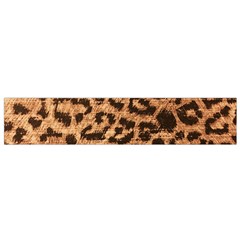 Leopard Print Animal Print Backdrop Flano Scarf (small) by Nexatart