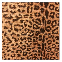 Leopard Print Animal Print Backdrop Large Satin Scarf (square) by Nexatart