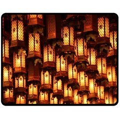 Light Art Pattern Lamp Fleece Blanket (medium)  by Nexatart