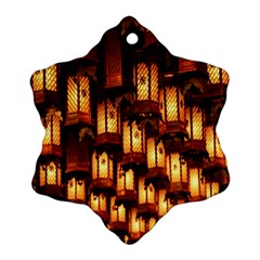 Light Art Pattern Lamp Ornament (snowflake) by Nexatart