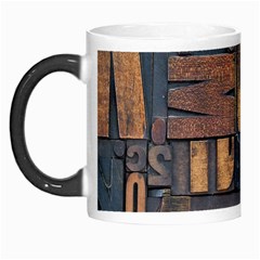 Letters Wooden Old Artwork Vintage Morph Mugs