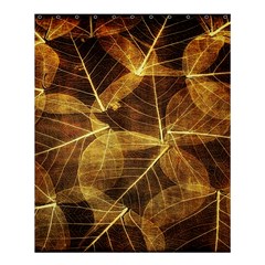 Leaves Autumn Texture Brown Shower Curtain 60  X 72  (medium)  by Nexatart