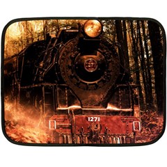 Locomotive Fleece Blanket (mini) by Nexatart