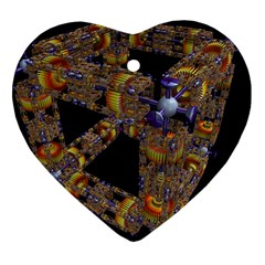 Machine Gear Mechanical Technology Heart Ornament (Two Sides)