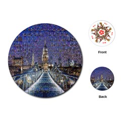 London Travel Playing Cards (round) 