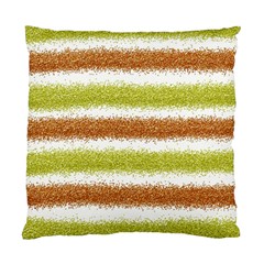 Metallic Gold Glitter Stripes Standard Cushion Case (one Side)