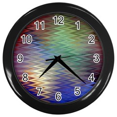 Metallizer Art Glass Wall Clocks (Black)