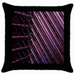 Metal Tube Chair Stack Stacked Throw Pillow Case (black) by Nexatart