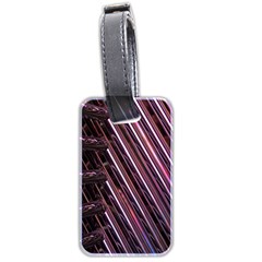 Metal Tube Chair Stack Stacked Luggage Tags (two Sides) by Nexatart