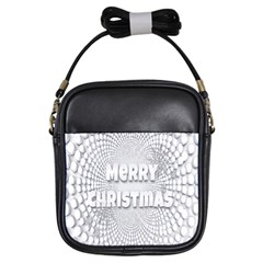 Oints Circle Christmas Merry Girls Sling Bags