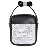 Oints Circle Christmas Merry Girls Sling Bags Front