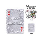 Oints Circle Christmas Merry Playing Cards 54 (Mini)  Front - Diamond2