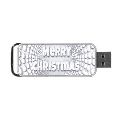 Oints Circle Christmas Merry Portable Usb Flash (one Side) by Nexatart