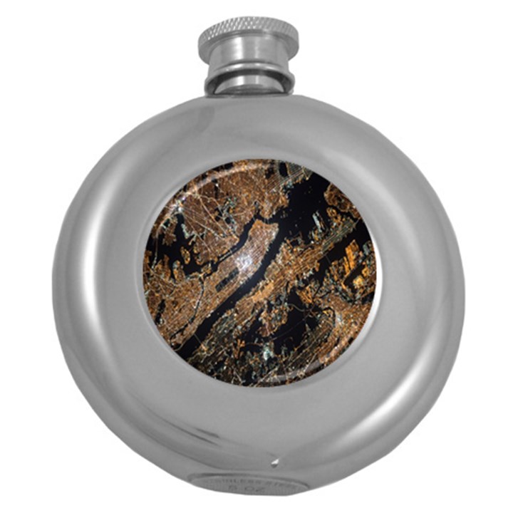 Night View Round Hip Flask (5 oz)