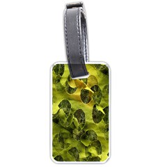 Olive Seamless Camouflage Pattern Luggage Tags (one Side)  by Nexatart