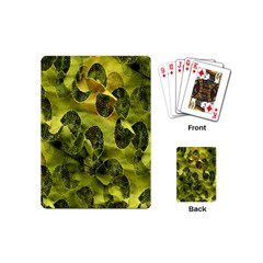 Olive Seamless Camouflage Pattern Playing Cards (mini)  by Nexatart