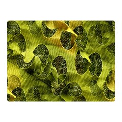 Olive Seamless Camouflage Pattern Double Sided Flano Blanket (mini) 